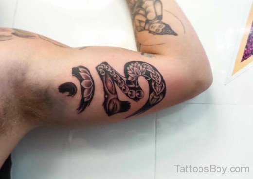 Om Tattoo On Shoulder-TB12076