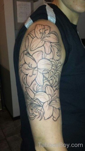 Outline Flower Tattoo-TB1089