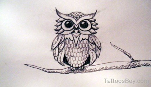 Owl Tattoo Design-TB12078
