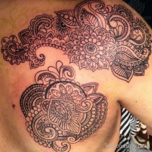 Paisley Flower Tattoo-TB12080