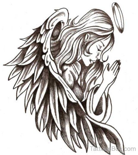  Angel Tattoo Design