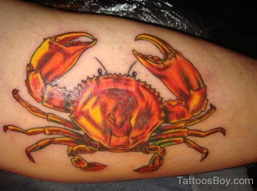 Pretty Crab Tattoo Design-TB12118