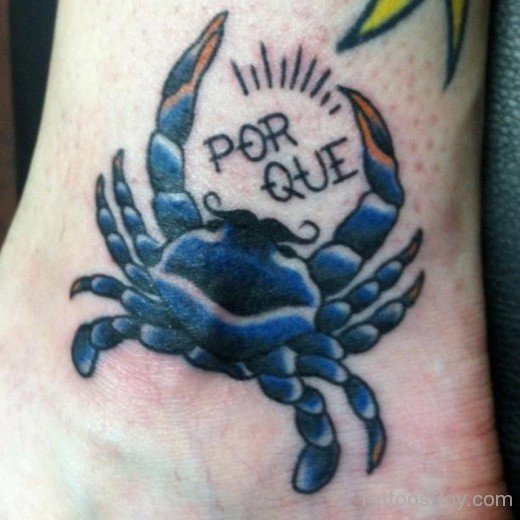 Pretty Crab Tattoo-TB12119