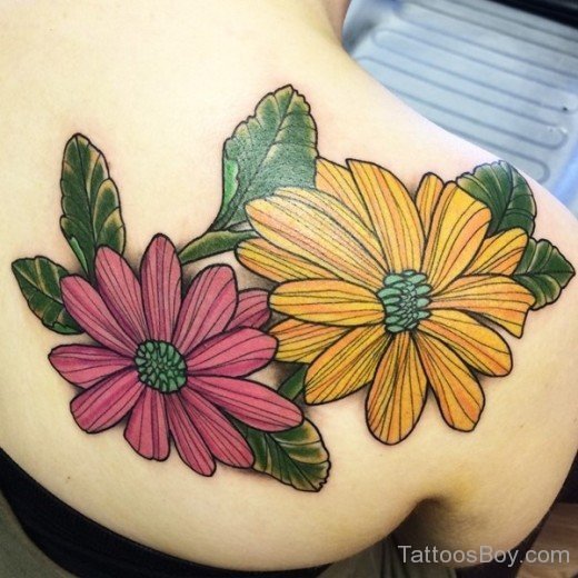 Pretty Daisy Flower Tattoo-TB1095
