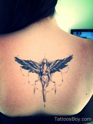 Pretty Guardian Angel Tattoo
