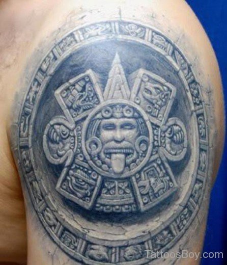 Realistic Aztec Tattoo Design-TB1218