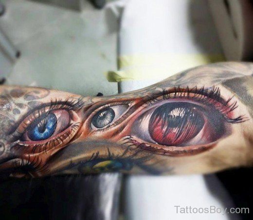 RealisticEye Tattoo-tb165