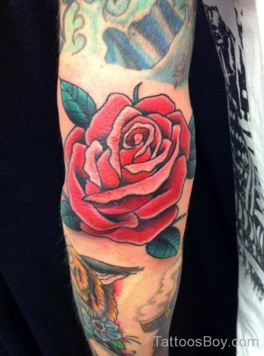 Red Rose Tattoo Design-TB142