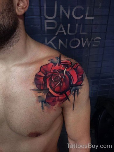 Red Rose Tattoo Design