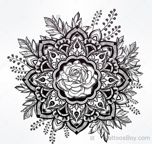 Rose Tattoo Design--TB153