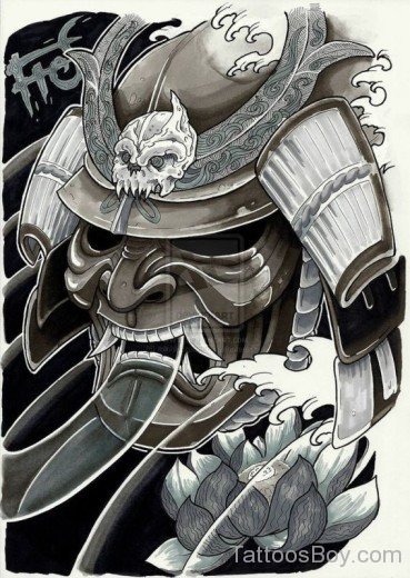 Samurai Warrior Tattoo Design-TB1127