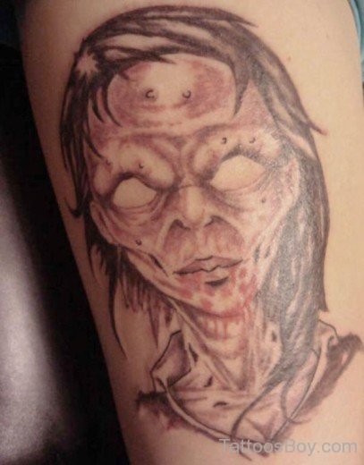 Scary Zombie Tattoo