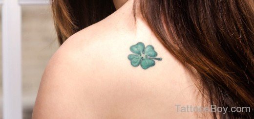 Shamrock Tattoo On Back-TB12160