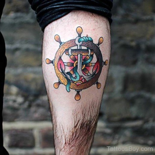 Ship wheel Tattoo