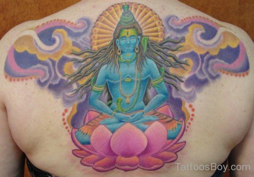 Shiv Tattoo On Back-TB1117