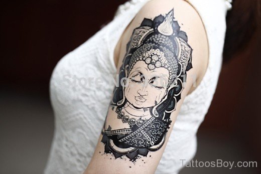 Shiv Tattoo On Shoulder-TB12280