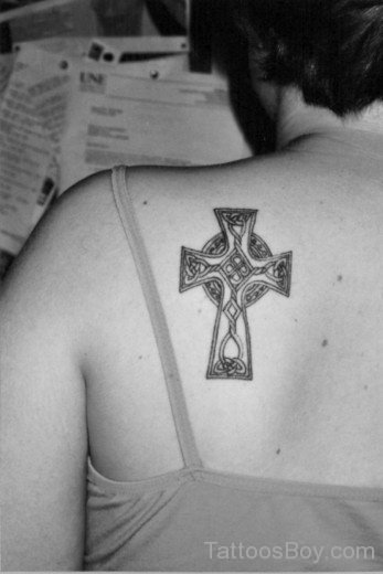 Siimple  Celtic Cross Tattoo-Tb12090