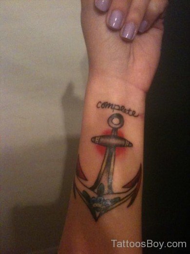 Anchor Tattoo On Wrist