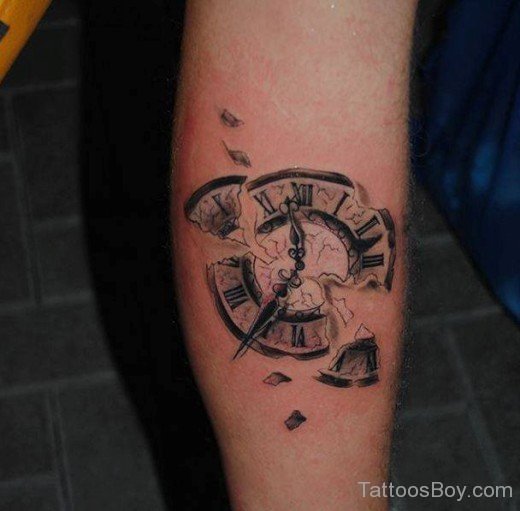 Simple Clock Tattoo