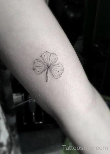 Simple Clover Tattoo Design-TB12169