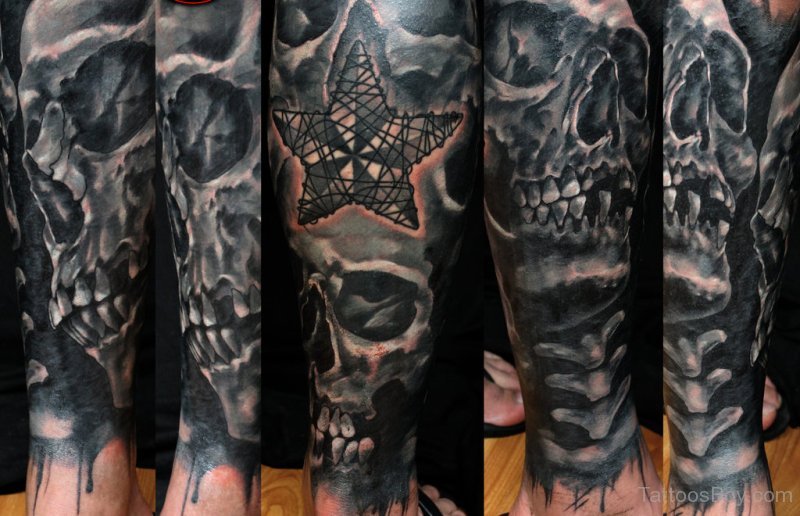 Skull Armor Chest Tattoo - wide 8