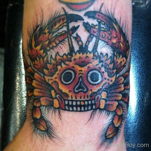 Skull Crab Tattoo-TB12127