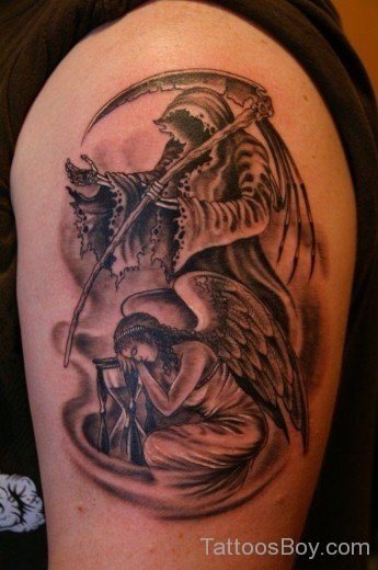 Sleeping Angel Tattoo-Tb12162