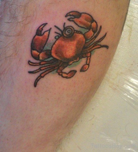 Small Crab Tattoo Design-TB12128