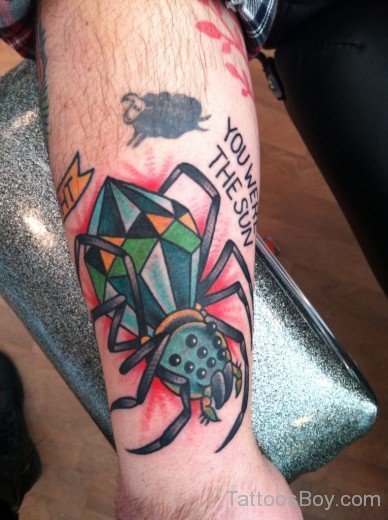 Spider Tattoo On Wrist
