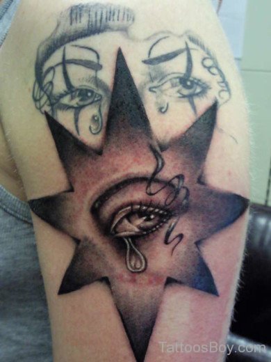 Star And Eyes-Tattoo-tb169