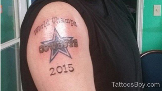 Star Tattoo On Shoulder-TB12299