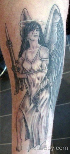 Stylish Angel Tattoo Design-TB12166