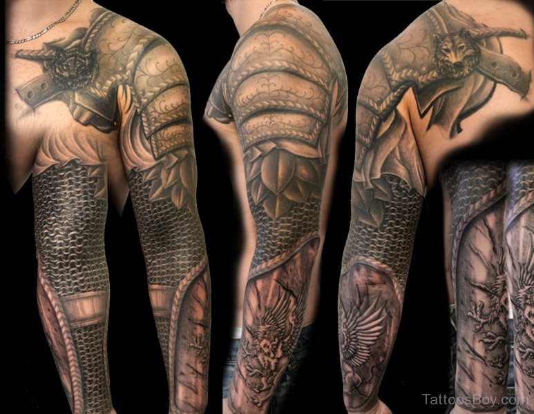 93 Armor Tattoo Designs for Men [2024 Inspiration Guide] | Armor tattoo,  Cool arm tattoos, Shoulder armor tattoo