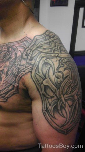 Stylish Armor Tattoo-TB1135