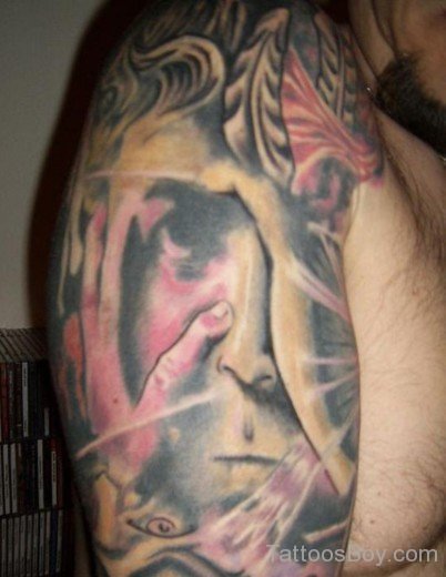 Stylish Shoulder Tattoo-TB158