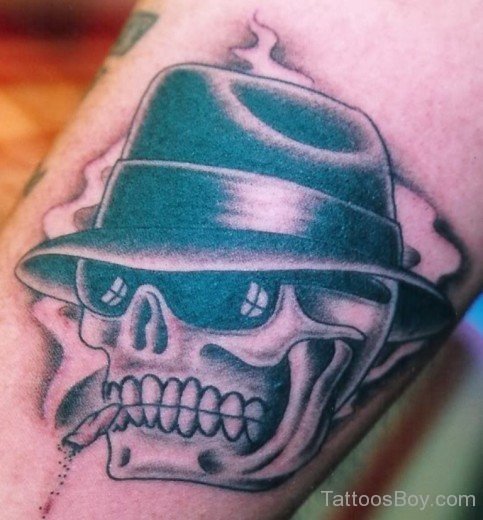 Superb Cowboy Skull Tattoo-TB12312