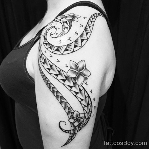 Tahitian Tattoo On Shoulder-TB1465