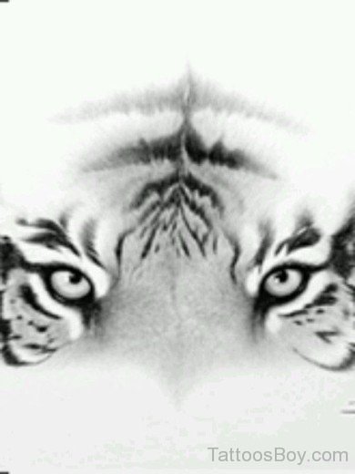Tiger Eyes  Tattoo Design-tb173