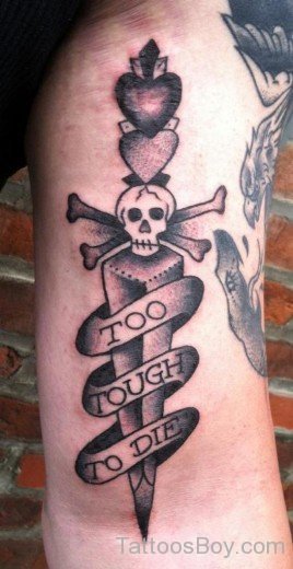 Traditional Dagger Tattoo Design-TB12095