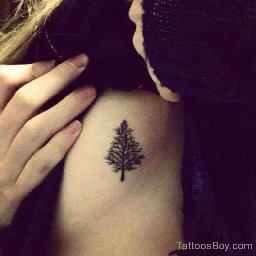 Tree Tattoo On Rib