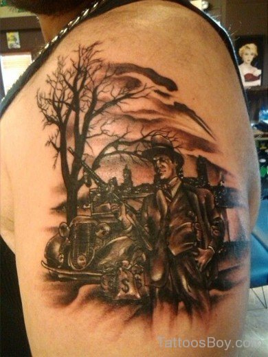 Tree Tattoo On Shoulder-TB12322