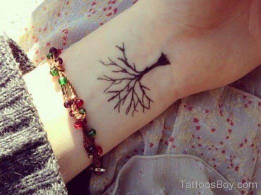 Tree Tattoo On Wrist-TB12323