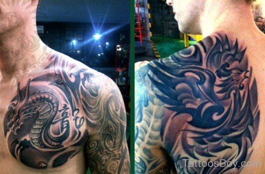 Tribal Dragon Tattoo