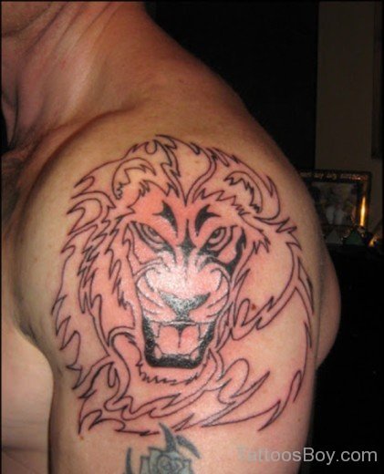 Tribal Lion Tattoo