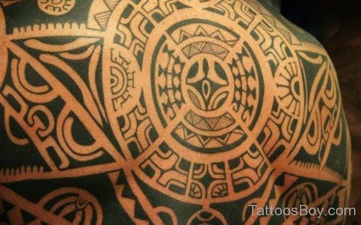Tribal  Tattoo On Badc-TB1139