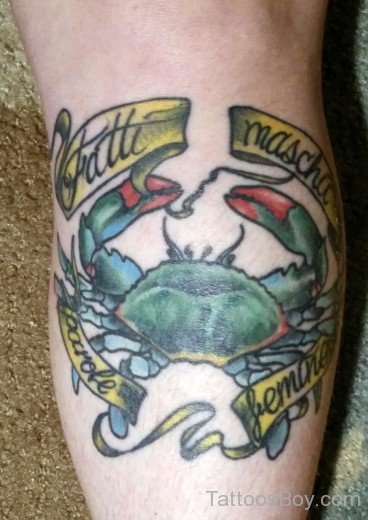 Unique Crab Tattoo-TB12143