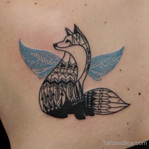 Unique Fox Tattoo Design-TB12151