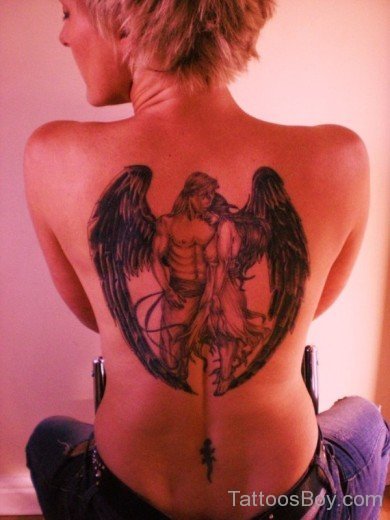 Unique Guardian Angel Tattoo-TB12177