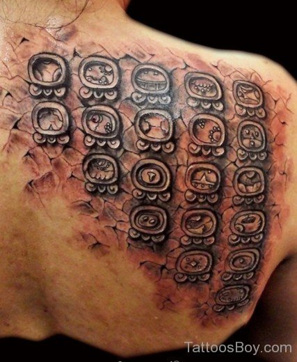 Unque  Aztec Tattoo Design-TB1221
