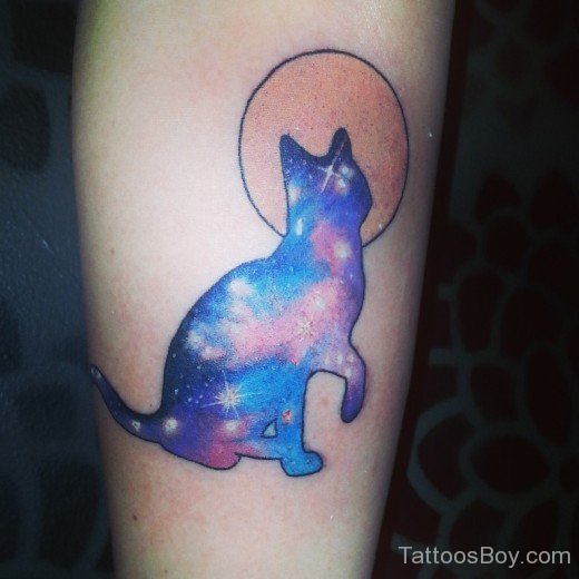 Watercolor Cat Tattoo